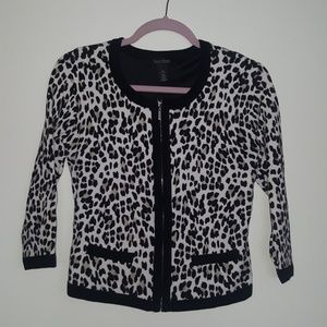 WHBM Animal print cardigan🎄